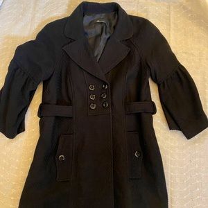 AB Studio sweet black double breasted jacket!